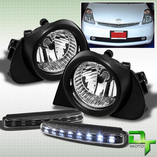 Drl led bumper lamps+04-09 prius 00-05 echo mr2 04+ highlander scion fog lights