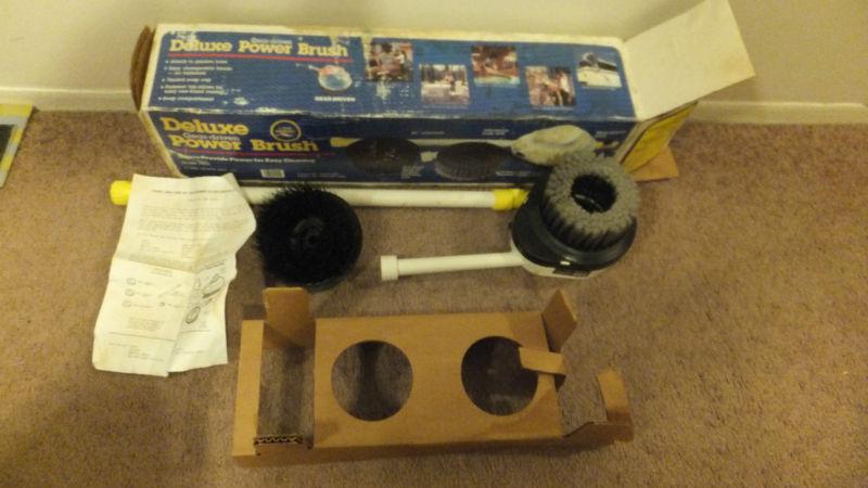 Gear driven deluxe power rotating car wash power brush used once in box