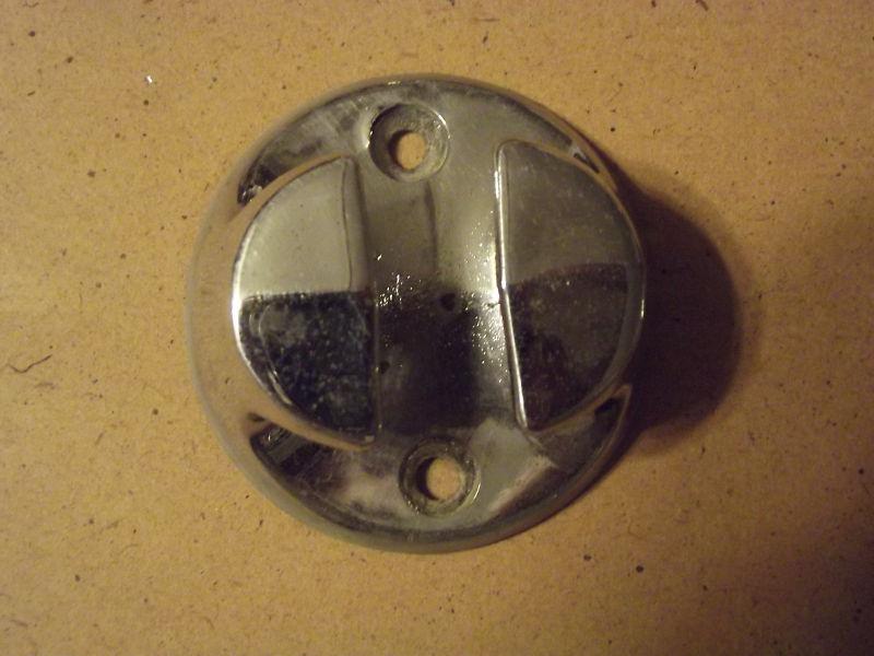 2-3/8" round chock chrome plated - good & useable