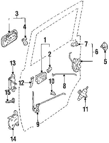 Toyota 6929312030 genuine oem factory original housing snap