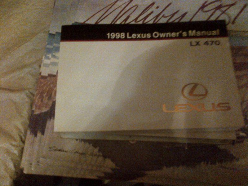 1998 lexus lx470 owners manual     -