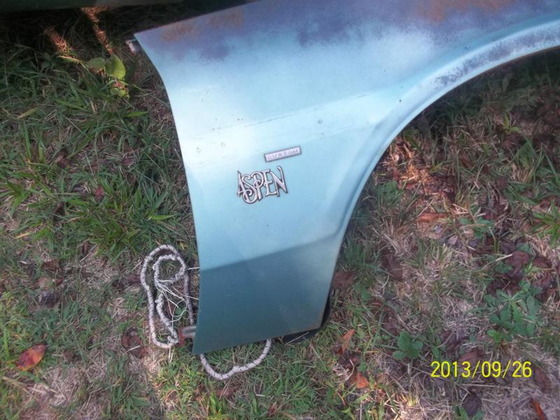 DODGE ASPEN RIGHT FENDER 1976 --1979 POSSIBLY 1980 NO RUST, US $60.00, image 2