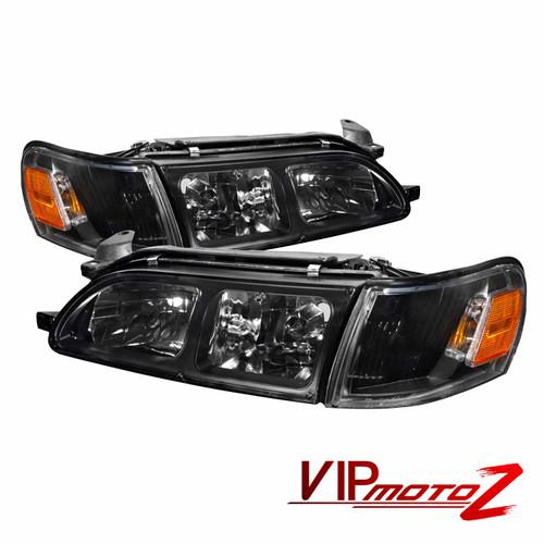 Toyota corolla 93-97 black  crystal headlights lamp pair new assembly left+right
