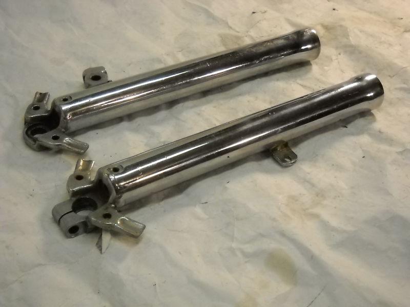 Vintage ironhead "sportster" and "k-model" oem "fork sliders" left/right 1952-67