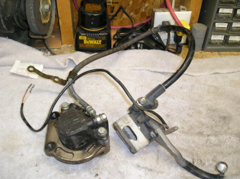 1979 Suzuki GS450 front brake caliper, cable etc, US $28.00, image 2