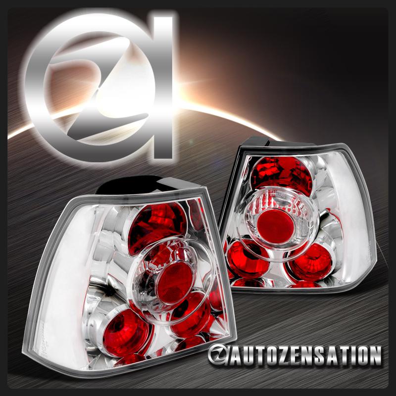 Buy 9904 VW Jetta Bora MK4 Euro Chrome Clear Tail Lights Rear Brake