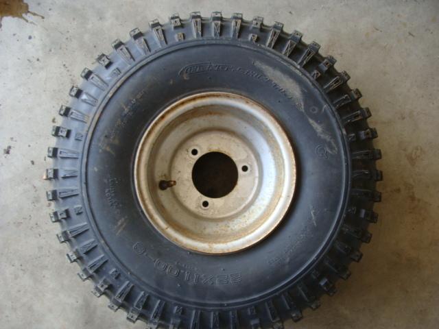 85 yamaha dx225 83 84 86 ytm225 trimoto front rear wheel rim tire 22x11-8 3 lug