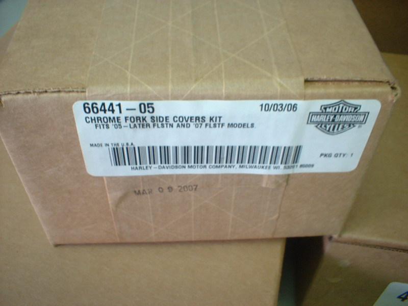 Harley davidson softail flstf model chrome sliders and tins 