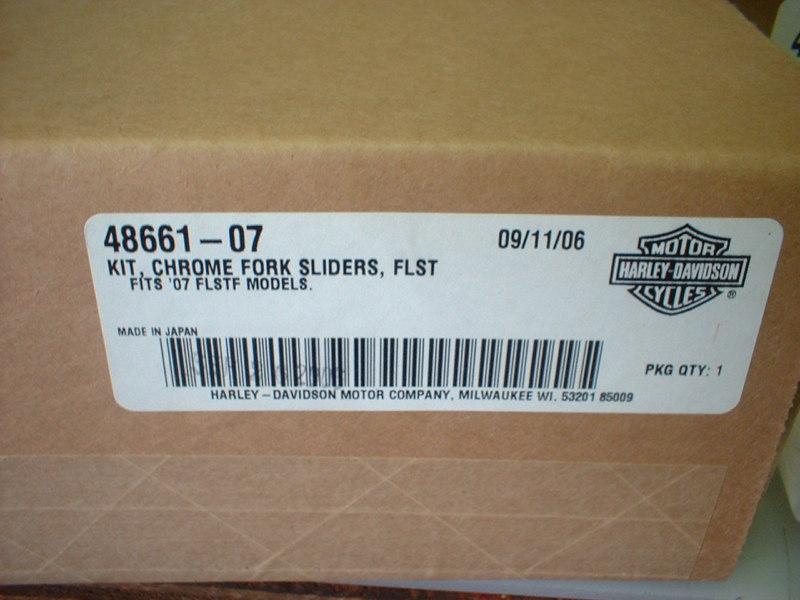 HARLEY DAVIDSON SOFTAIL FLSTF MODEL CHROME SLIDERS AND TINS , US $270.00, image 3