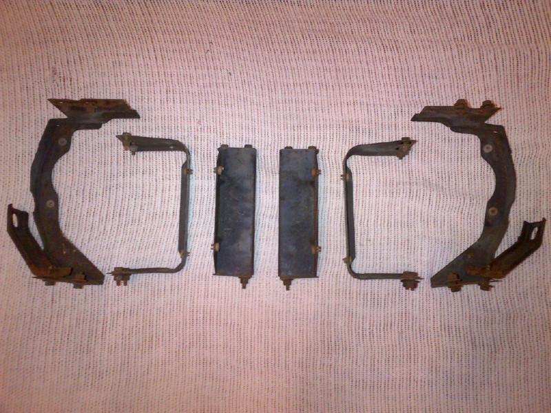 1973 dodge charger grille brackets with all mounting bolts