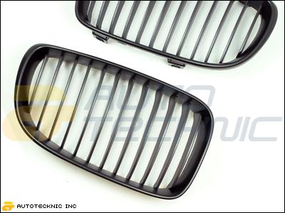 08 09 10 11 e82 e88 128i 135i 1m 1 series sport matte black front kidney grille