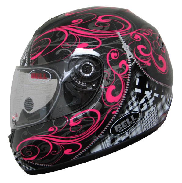 Bell arrow helmet zipped black/pink x-large