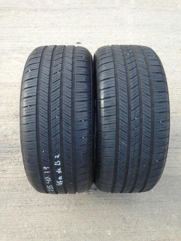 (2) goodyear eagle ls-2 255/40 r19 255 40 19 100h 8-9/32