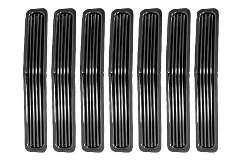 Rugged ridge 11401.01 - 87-95 jeep wrangler front billet grille inserts
