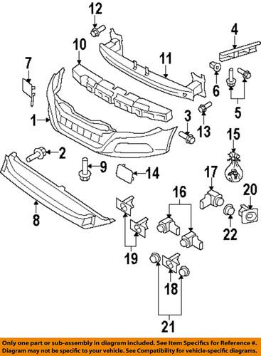 Volkswagen oem 3c8807183a front bumper & grille-side support
