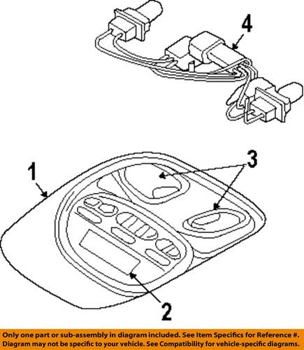 Dodge oem 5166454aa overhead console-wire harness
