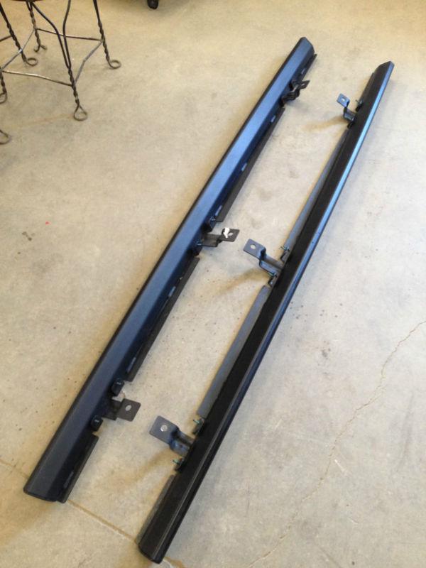 07-13 jeep wrangler jk 4 unlimited door oem rock rails mopar sliders