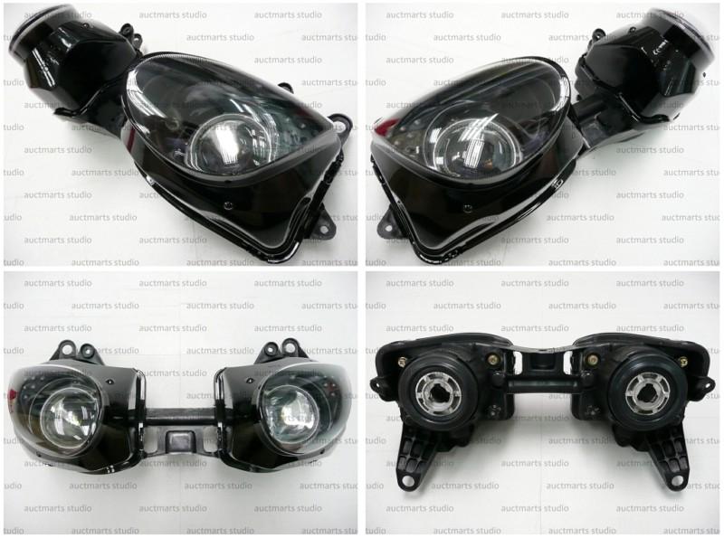 Fit kawasaki zx-6r 6r 2007 2008 headlamp headlight assembly f