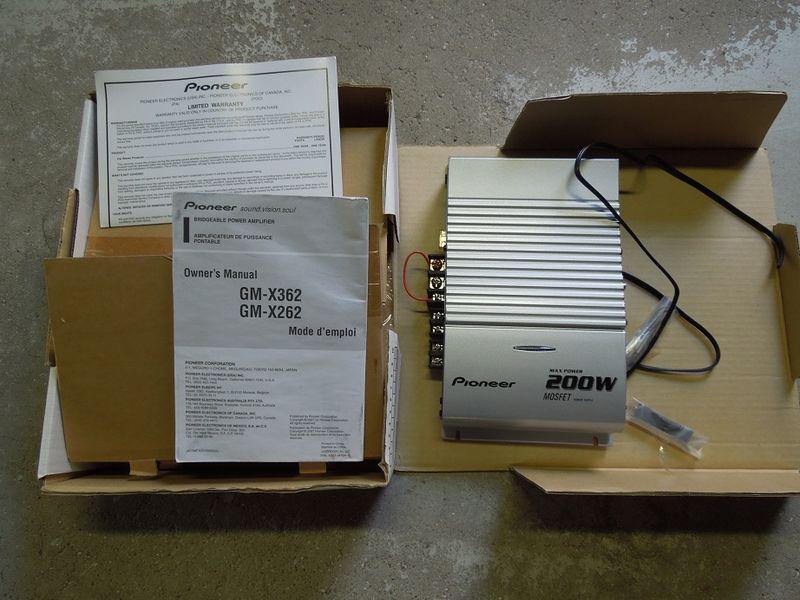 Pioneer gm-x362/262 mosfet car amplifier 200w