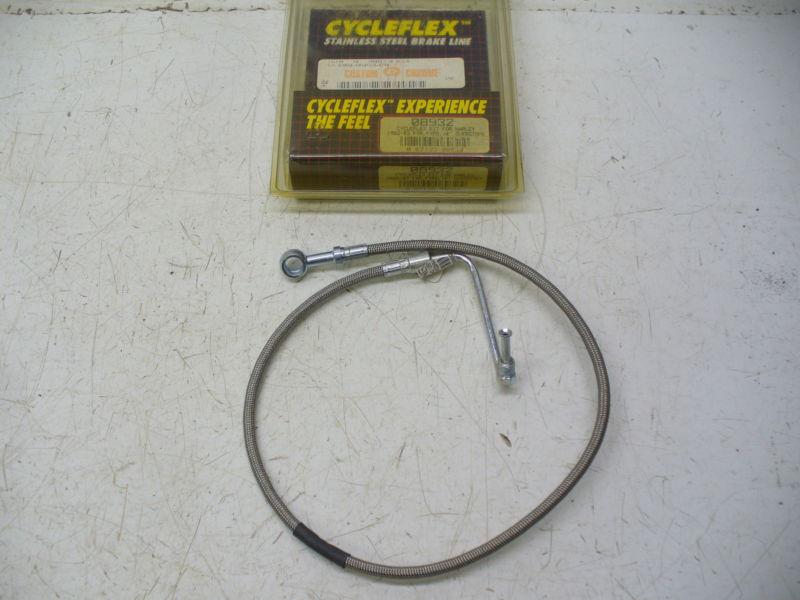 Harley cycle fex braided front upper brake hose