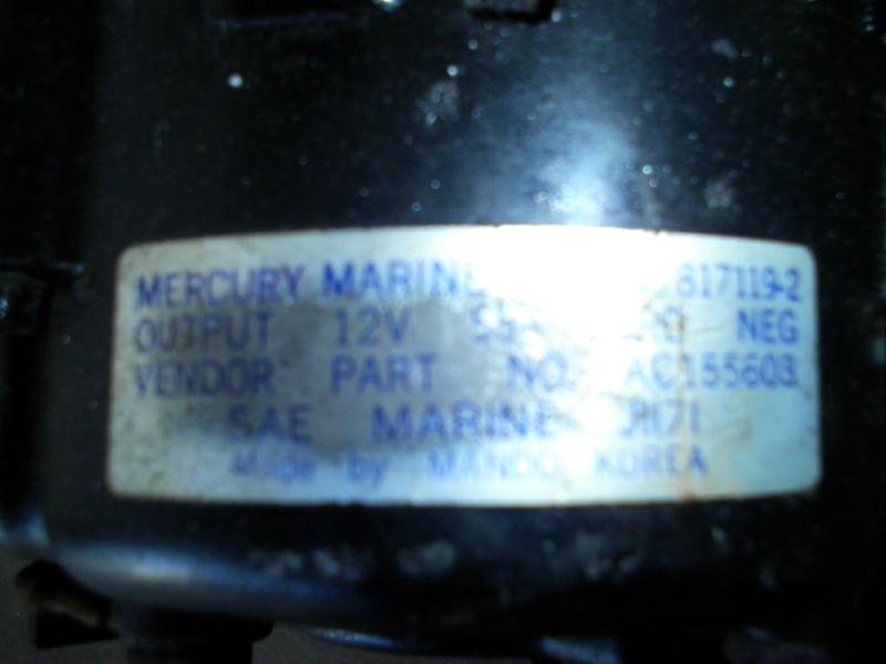 Buy MERCRUISER ALTERNATOR 4 wire style in Fort Myers, Florida, US