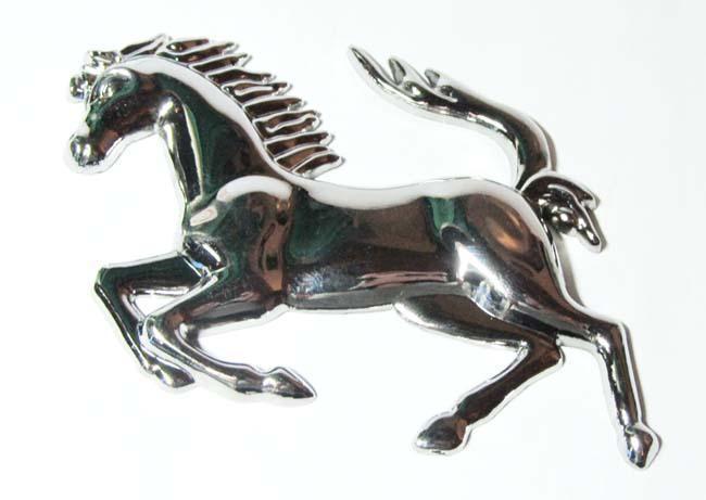 1 pcs chrome 3d horse car motor auto metal emblems badges stickers