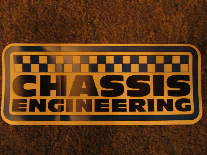 Chassis engineering contingency sticker/decal nhra/ihra