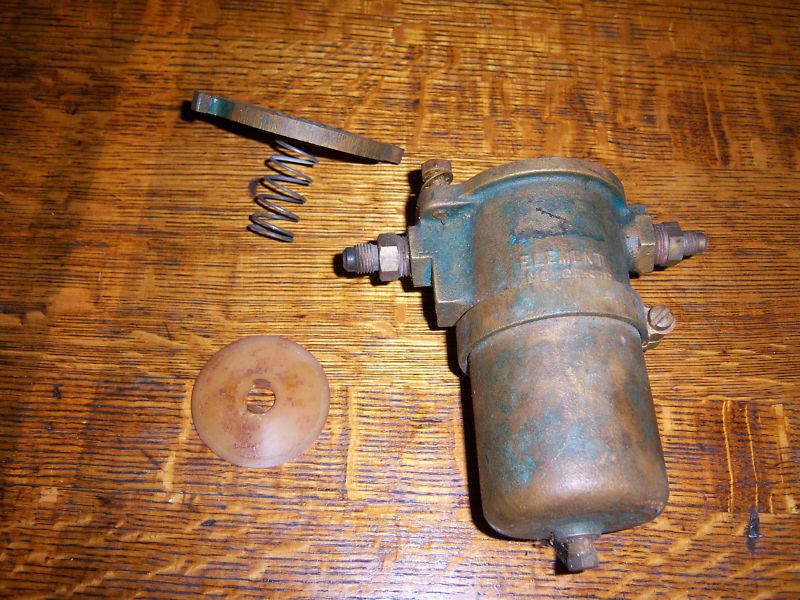 Vintage solid bronze groco gasoline filter housing marine