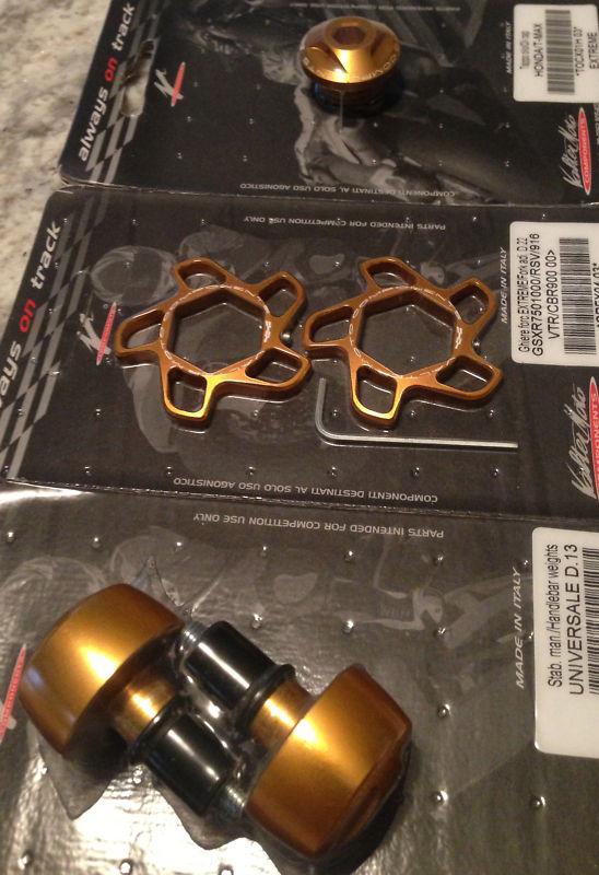 Valter moto dress up kit engine oil cap, bar ends & pre load all ducati non s