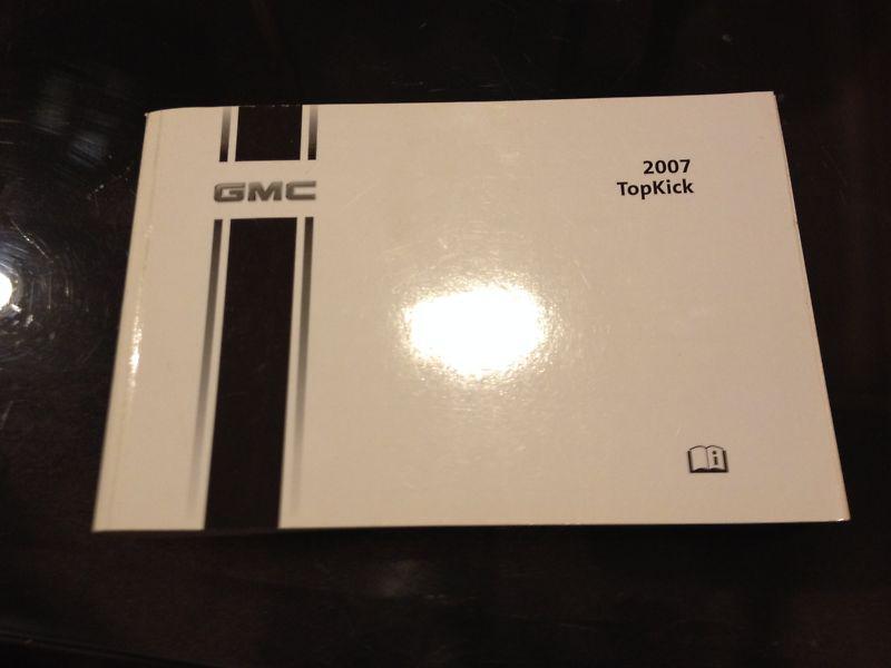 2007 gmc topkick  owners manual