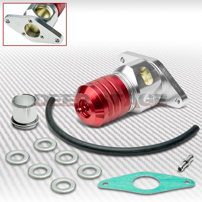 08-12 subaru wrx ej25 adjustable cnc aluminum top mount jdm blow off valve red