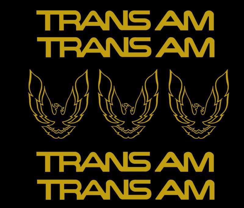 Pontiac 82-92 trans am firebird decal kit 7 pc. **wow**