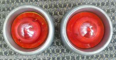 VTG STYLE OLD SCHOOL FRENCHED TAIL LIGHTS WELD IN BULLET LENS RAT HOT ROD CUSTOM, US $124.98, image 7