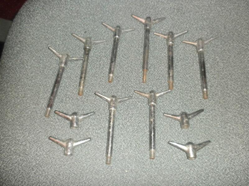 Valve cover chrome long wing nut bolts