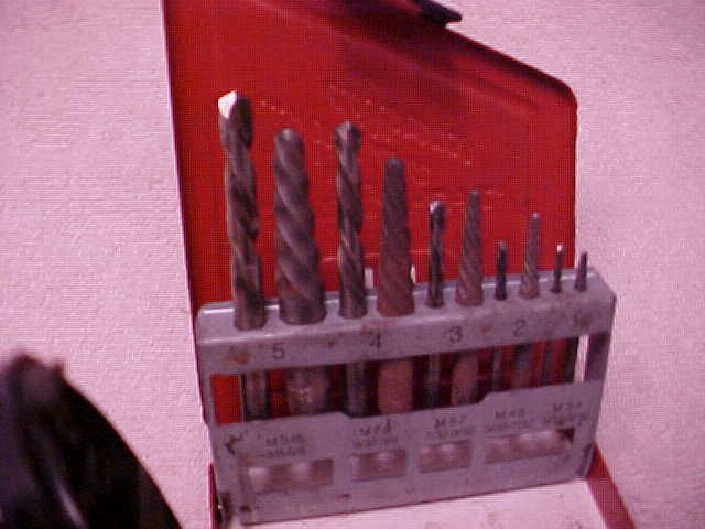 Snap-on 10 piece l.h.cobalt drill extractor set   (lw)