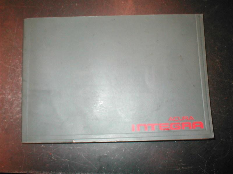 1994-2001 acura interga owners manual book