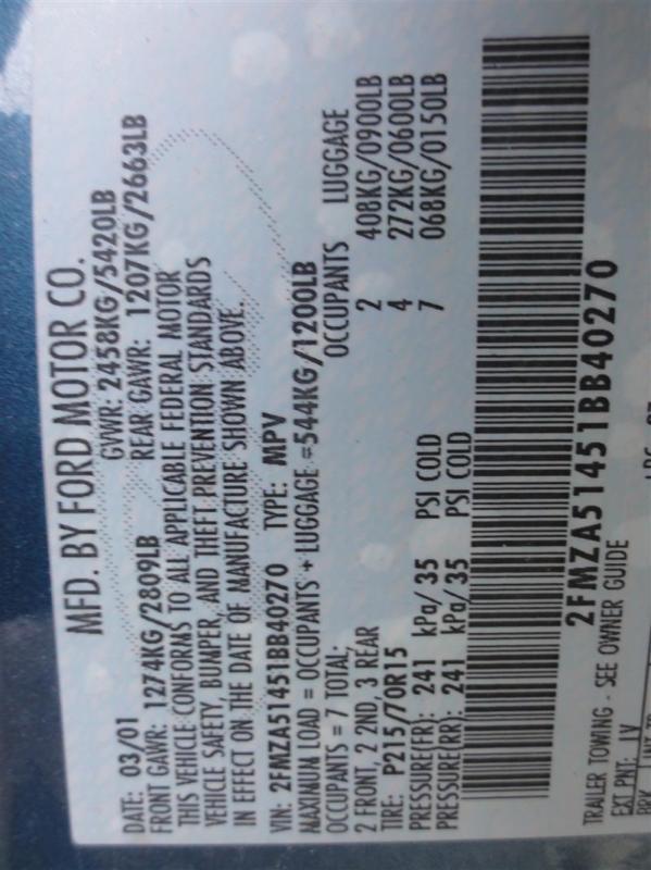 96 97 98 99 00 01 02 03 windstar starter motor