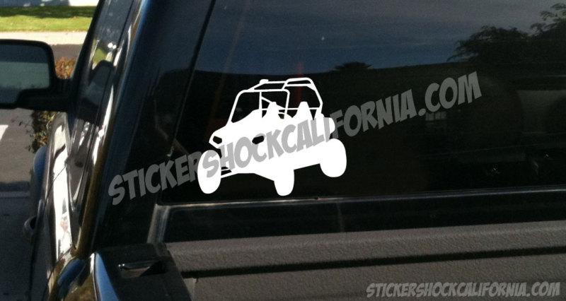 Polaris rzr xp ranger silhouette white vinyl decal sticker