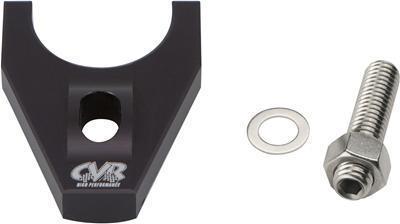 Cvr distributor hold down bracket billet aluminum black anodized chevy v6 v8 ea