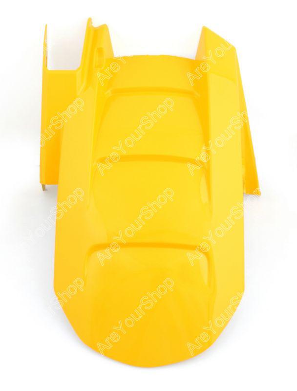 Rear hugger fender mudguards abs fairing kawasaki zx6r 2003-2004 yellow