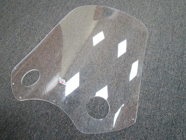 Vetter windjammer ii, iii, iv, v tall 23" clear windshield windscreen with vents