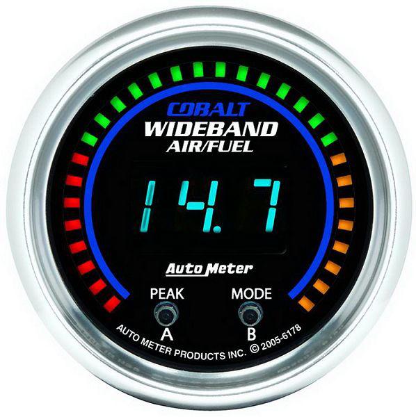 Auto meter 6178 cobalt 2 1/16" electric a/f ratio pro gauge lean-rich, 0-5v