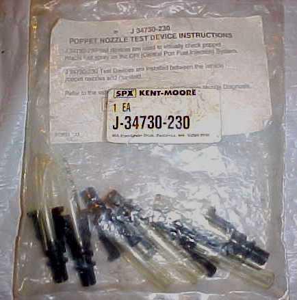 J-34730-230 poppet nozzle test device 4.3l s-10 blazer 