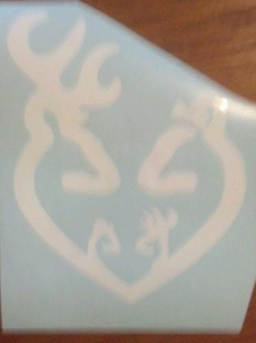 Family deer vinyl decal car truck suv