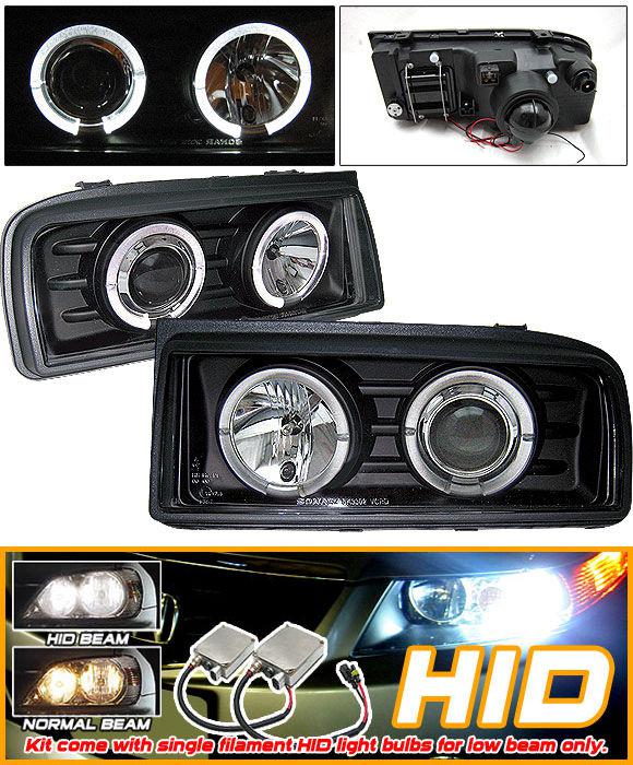 90-95 corrado black halo projector headlights xenon hid