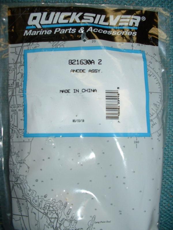Mercury quicksilver anode assembly 321630a2 bin61