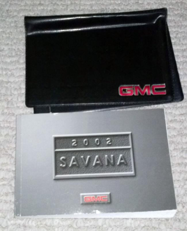 2002 gmc savana owner's manual 