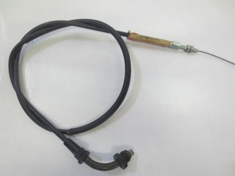 Suzuki gs250,gs450,gs550,gs1100 nos throttle cable 1980-1983    p.n. 58300-11491