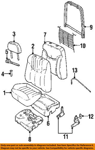 Oldsmobile gm oem 22604836 front seat-back frame support