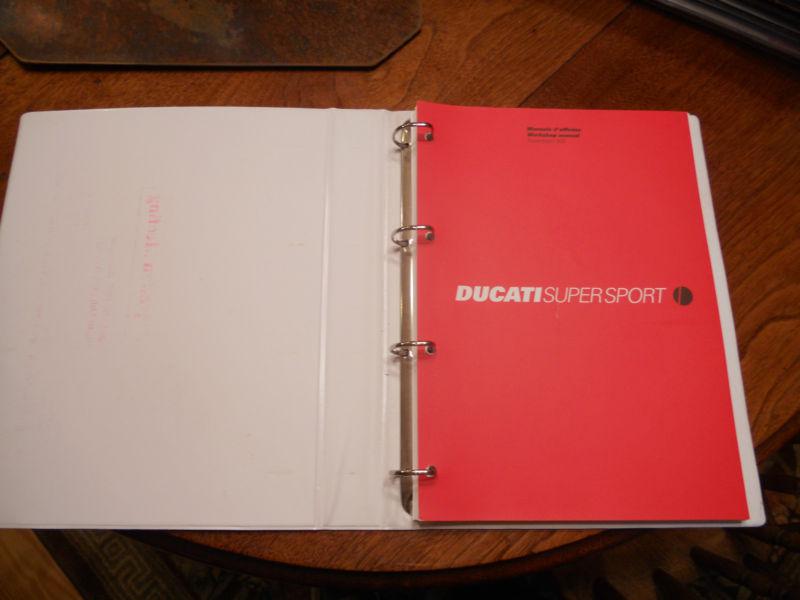 Ducati 900ss 900 supersport workshop manual new in 4-ring binder 244 pages